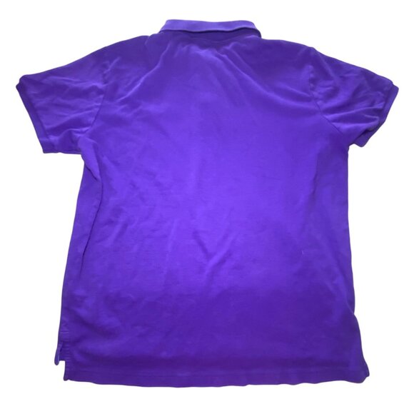 U.S. Polo Assn. Mens Purple Polo Shirt With Blue Embroidered Logo Golf Preppy - Picture 3 of 6